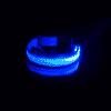 collier fluorescent nuit bleu