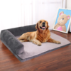 canapé gris pour chien en forme de L
