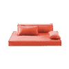 canapé rouge pour chien