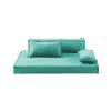canapé vert pour chien