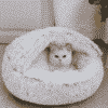 coussin rose pour chat - photo produit