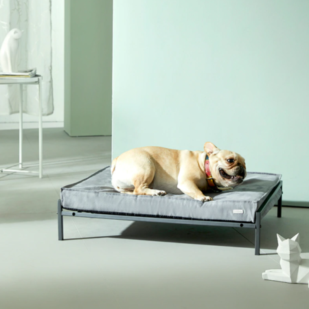 photo produit canapé gris pour chien