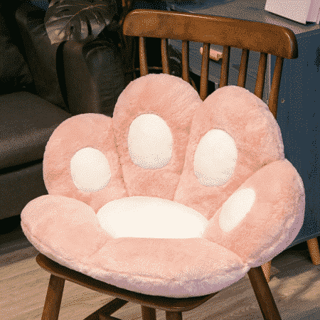 coussin pour chat rose